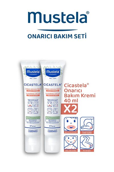Mustela Cicastela Onarıcı Bebek Bakım Kremi 40 ml 2 Adet