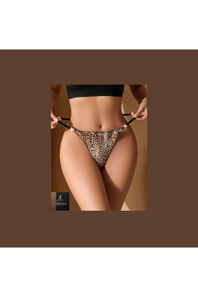 LİRONA LEOPARD FANCY TANGA - Εσώρουχα φαντασίας με στάμπα λεοπάρ