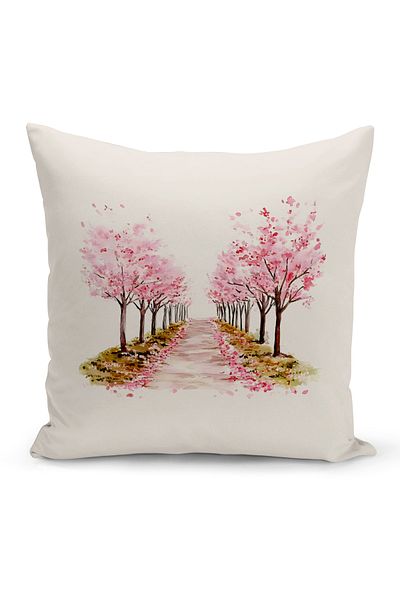 Bertille Home Spring Series Double Sided Digital Printed Throw Pillow Cover (Spring Easter Eastercushion Cover)
