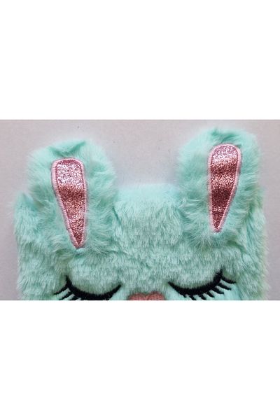 Modellino 3D Sleeping Rabbits Plush Souvenir Notebook Line Notepad for Daily Memories 80 Sheets- Optional
