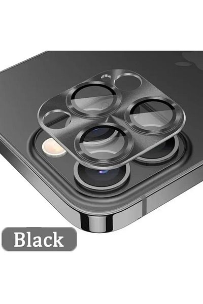 Choice 13Pro or 13ProMax Black Metal Camera Lens Glass Protector For iPhone 11 12 13 14 15 Pro Max Mini 14P