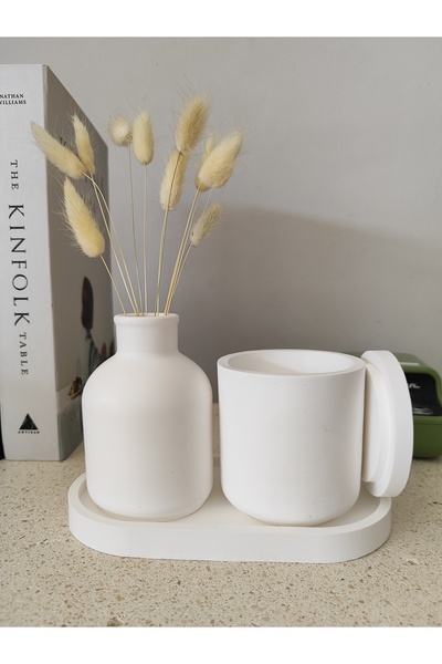 Minima Art Studio Dekoratif İkili Pinterest Vazo Set