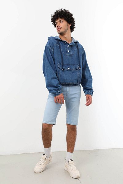 BANNY JEANS Ανδρικό φούτερ Jean Σκούρο Μπλε