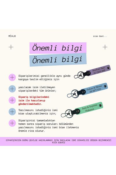Miaju Special for Biker Style, Gift with Name and Plate X2 Leather Keychain Set, Blue-Turquoise-Lacquer