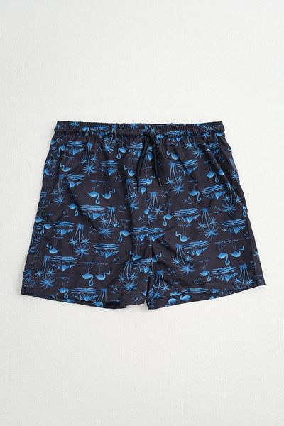 MARKAPIA Flamingo Patterned Boys' Swim Shorts - Mesh Detailed
