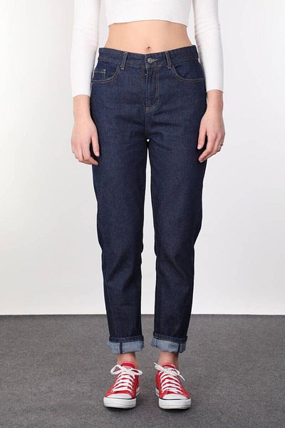 Bluewhite Pantaloni de jeans pentru femei Boyfriend Indigo