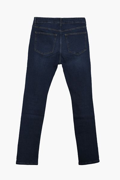 Bluewhite Ανδρικό τζιν παντελόνι με λεπτομέρεια Lycra Skinny Fit Σκούρο Μπλε