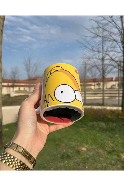 Gofeel Harajuku Street the Simpsons Full Printed Porcelain Mug Cup