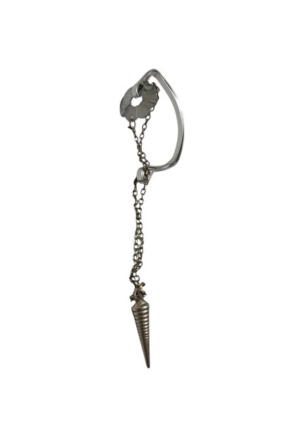 Perimir El Yapımı Steampunk Ear Cuff – Zincir Detaylı, Punk & Gotik Tarz, Öze...