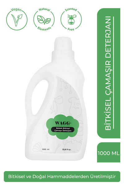 WAGG Cosmetics Organik Bitkisel Bebek Çamaşır Deterjanı 1000ml
