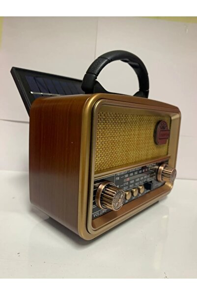 OnlyTech 827 Güneş Enerjili Bluetooth, Nostalji , Fm/am/sw 3 Band Radyo ,usb,...