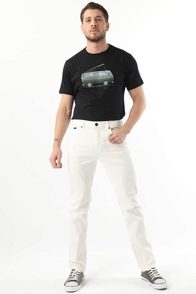 BANNY JEANS Ανδρικό Jean Παντελόνι Εκρού