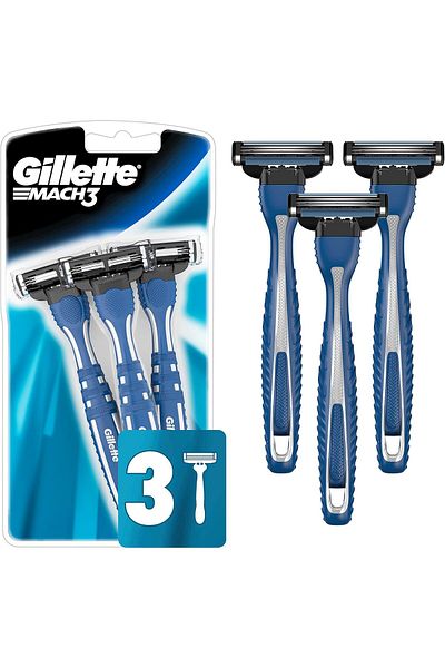 Gillette Mach3 Disposable Razor 3 Pieces