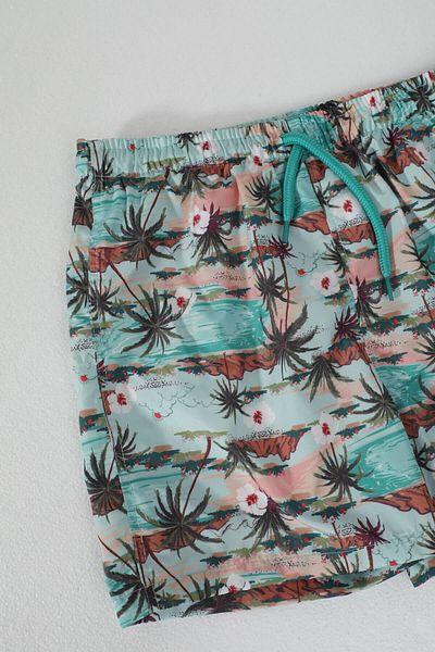MARKAPIA Boy's Mesh Hawaiian Swim Shorts