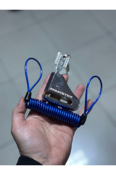 Palas Motor KN ÇELİK DİSK KİLİDİ + HATIRLATICI KABLO (İP) (ALARMSIZ)