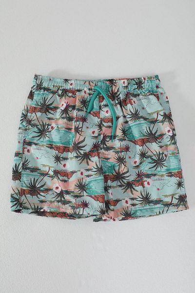 MARKAPIA Boy's Mesh Hawaiian Swim Shorts