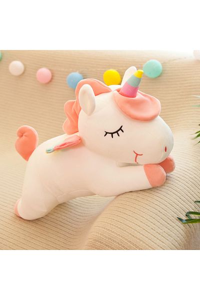 Choice 30cm bai Cute Pony Plush Toy Rainbow Angel Unicorn Girl Heart Plush Doll Simulation Pony Stuffed Pil