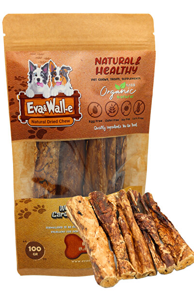 Eva & Wall-e Köpek Ödülü Kurutulmuş Dana Çubuk Ciğer | Doğal Köpek Kemiği, Köpek Ödül Maması, Çiğneme Kemiği