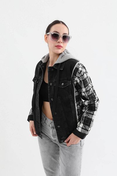 BANNY JEANS Jachetă de jeans cu glugă pentru femei