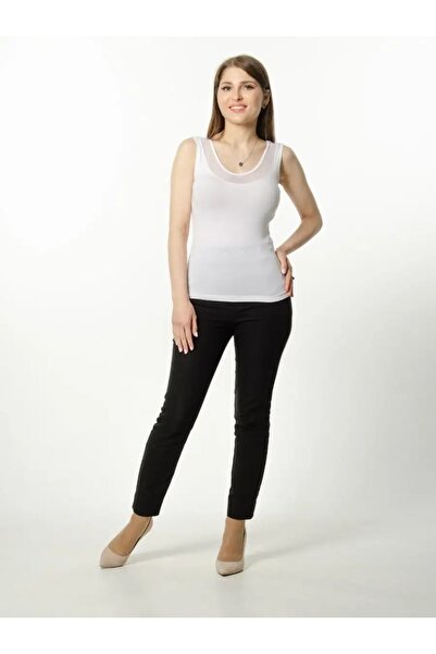 LİRONA A+ Quality Cotton Tul Detailed Pool Collar Undershirt & Body Jacket