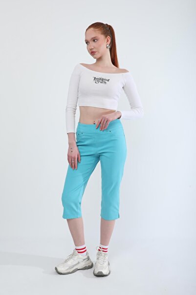 Bluewhite Джинси з еластаном - жіночі, еластичні та бірюзові