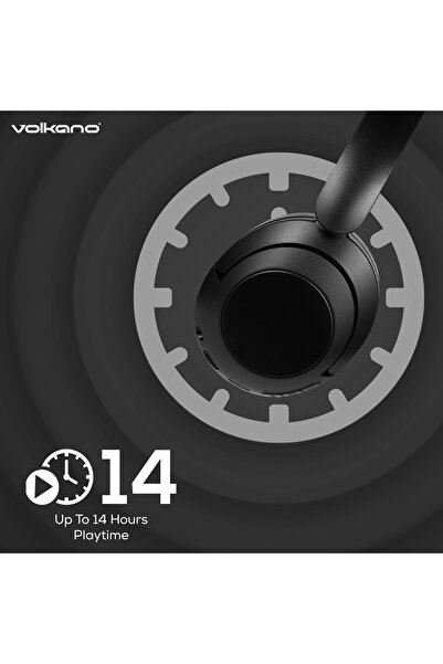 Volkano Ephemeris Bluetooth wireless Headphones,IPX4, Driver 40mm, Playtime 30h,TypeC-Battery250mah.