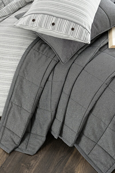 ZEBRACASA Olive Çift Kişilik Yatak Örtüsü Seti