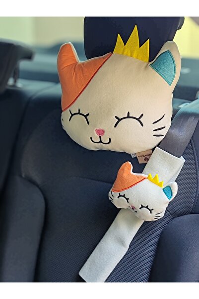 tosbai Araç Yastık Ve Kemer Seti Yılbaşı Yol Arkadaşı Yastık Kemer Araç Puset Dekoru