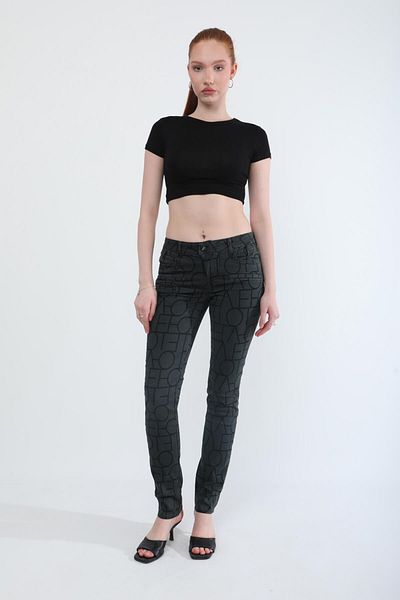 Bluewhite Women's Lycra Low Waist Skinny Fit Jean Trousers