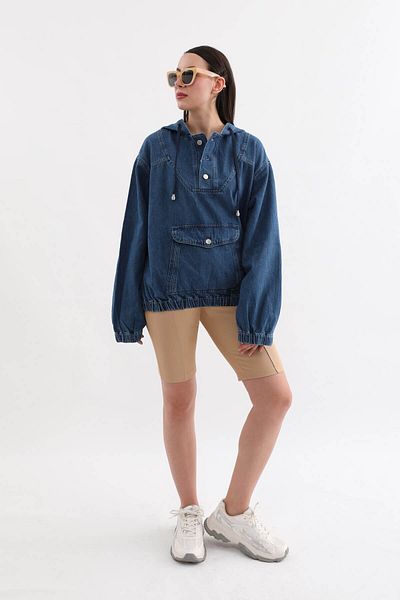 BANNY JEANS Women's Hooded Jean Sweatshirt