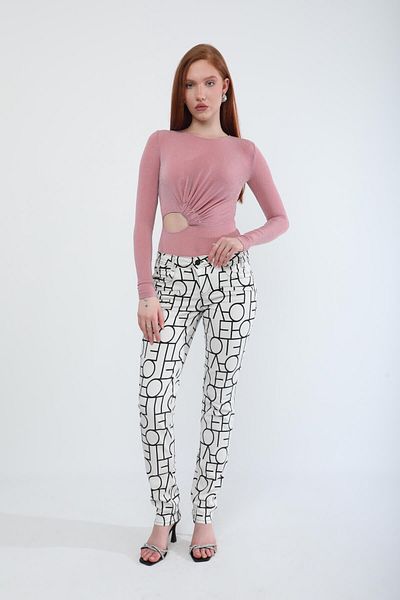 Bluewhite Γυναικείο τζιν παντελόνι με χαμηλή μέση Skinny Fit Lycra