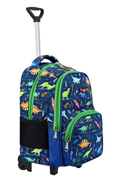 Kingston Hill Set de 3 genți pentru școala primară Dinosaur Rickshaw - Mecanism de rikșă staționar (picior frontal pliabil)