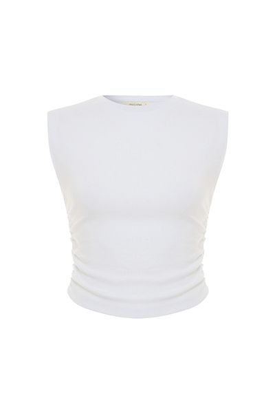 Mudo ARMLESS CROP BLUZ