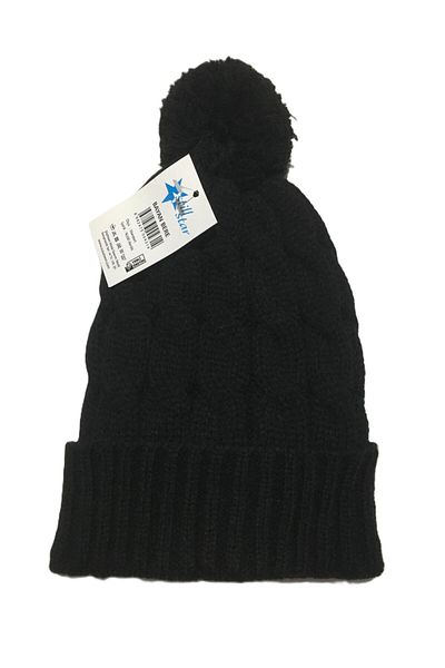 Kcrhome Still Star 100% Acrylic Beanie & Black
