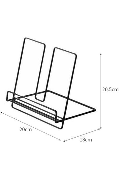 COOYA Tabletop Foldable Iron Bookshelf,simple & elegant,30x40cm,only 0.81 lb,Folds flat
