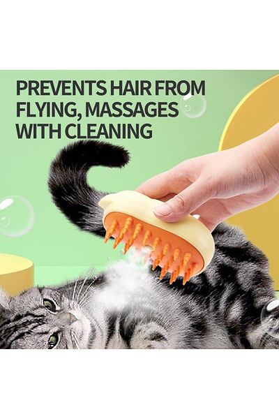 COOYA 2PCS 3 In 1 Cat/Dog Steamy Brush, Spray Cat/Dog Brush, Pet Hair Cleaning Brush Comb for Cats Dogs