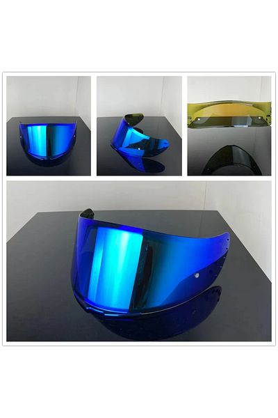 Choice Blue Visor MT-V-14 Helmet Shield for MT Motorcycle Helmet Only for Model RAPID,RAPID PRO,BLADE 2 SV,