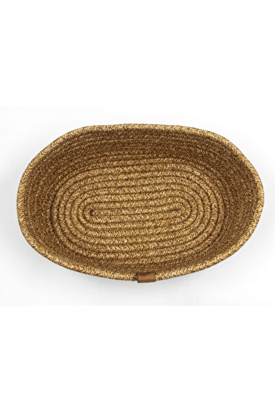 Klappe Design Wicker Bread Basket - Jewelry Basket - Keychain - Entrance Box - Small Item Basket 20X26X8Cm