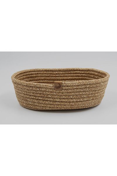 Klappe Design Wicker Bread Basket - Jewelry Basket - Keychain - Entrance Box - Small Item Basket 20X26X8Cm