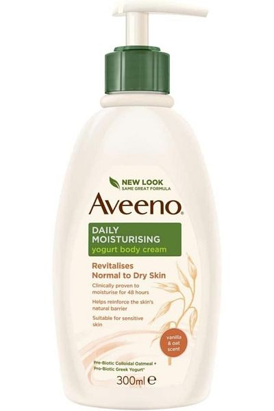 AVEENO DAILY MOISTURISING YOGURT BODY CREAM VANILLA & OAT 300 ML