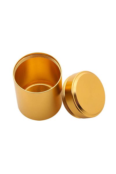 Choice Rich Gold Mini Metal Box Tea Can Small Travel Portable Container Jar Sugar Coffee Caddy Organizer Ho