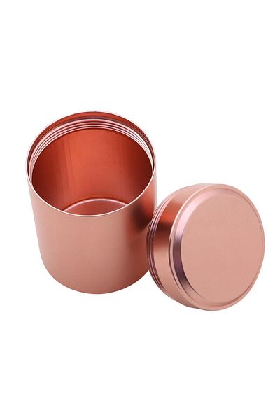 Choice Rose Gold Mini Metal Box Tea Can Small Travel Portable Container Jar Sugar Coffee Caddy Organizer Ho