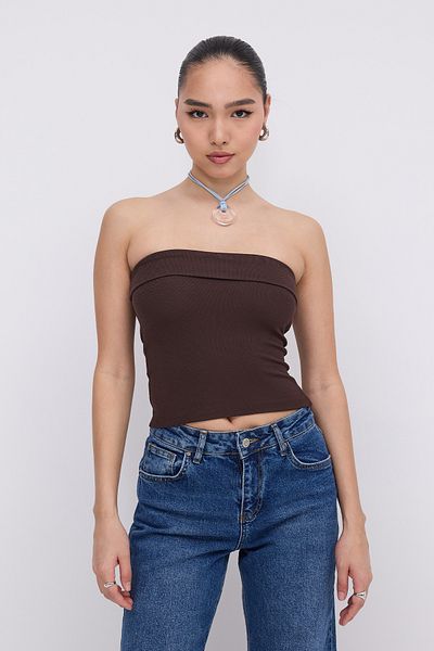 Addax Στράπλες Crop Bustier B130-P2