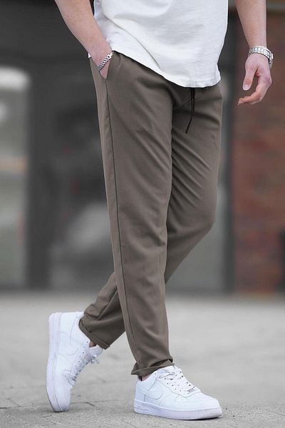 Madmext Παντελόνι Jogger Milk Brown 4242