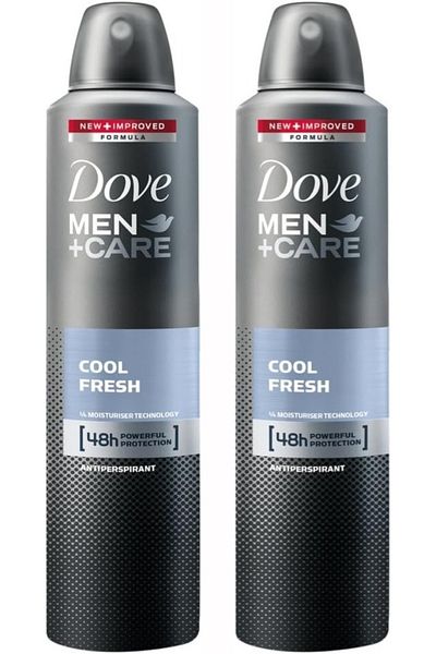 Dove MEN COOL FRESH 48H DEODRANT SPRAY 150ML X 2