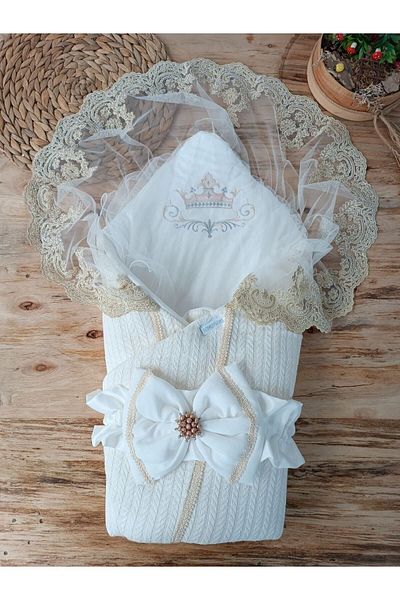 Tomuycuk Baby Knitwear - Knitted Baby Blanket and Newborn Hospital Release Gift