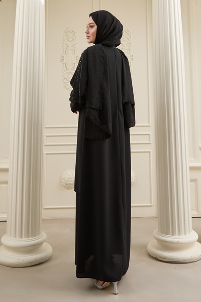 InStyle Бісерна деталь Чорна абая