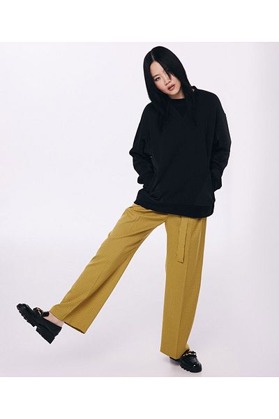 Twist Technical Fabric Mix Sweatshirt
