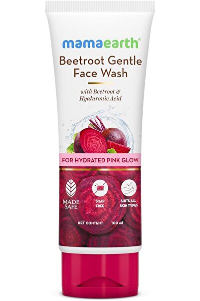 Mamaearth Beetroot Gentle Face Wash&Hyaluronic Acid For Hydrated Pink Glow -1...