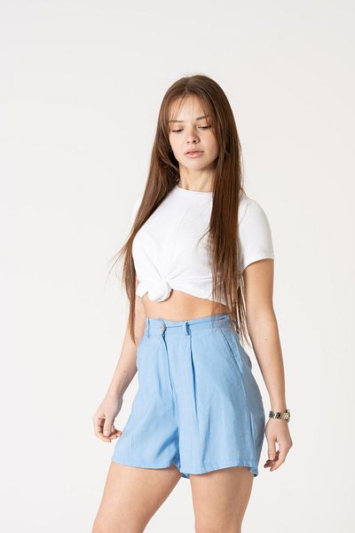 VerdeBlanco Pantaloni scurți albaștri din bumbac 100% Pantofi pentru bărbați Gx9688